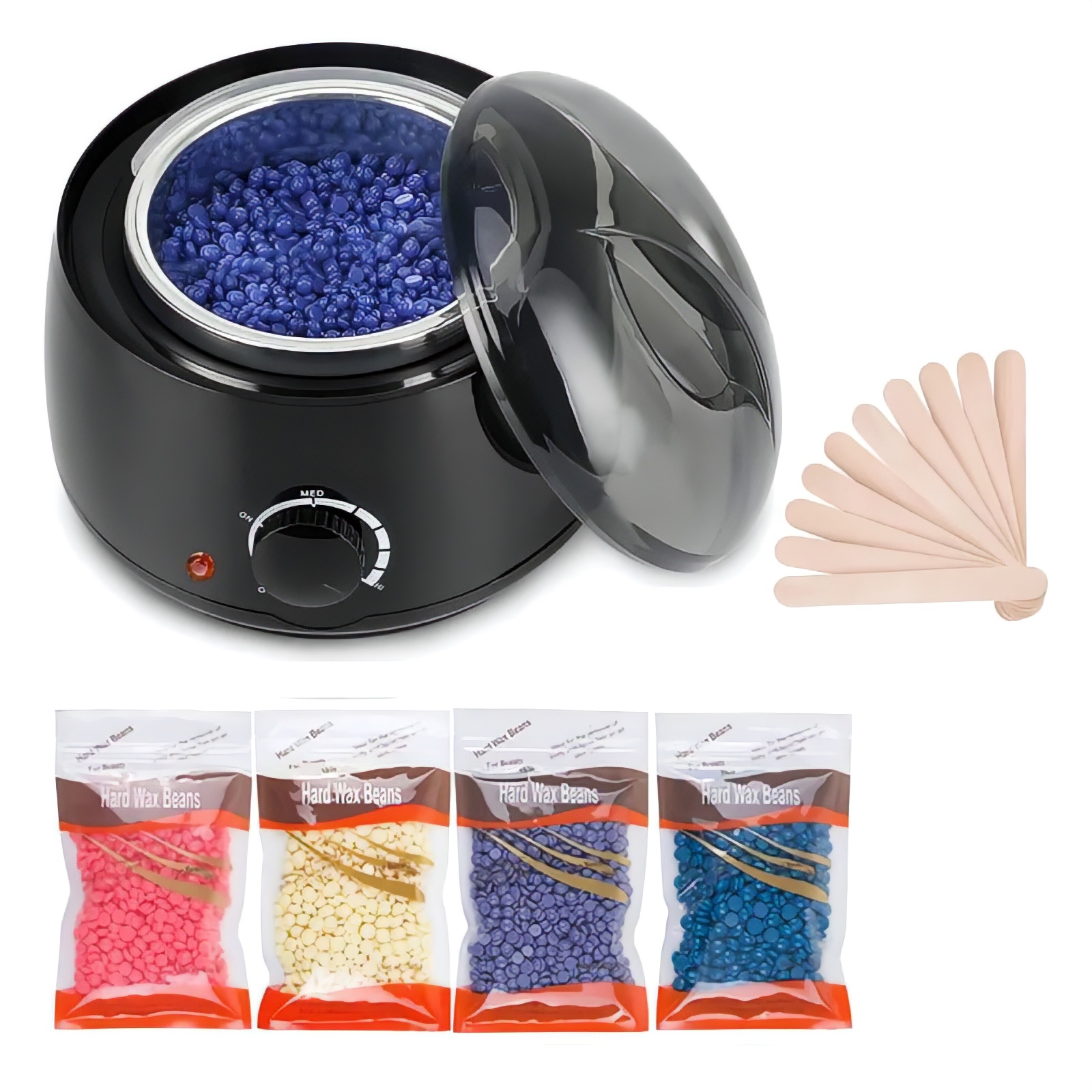 Cera Calentadora Española 400g Negro