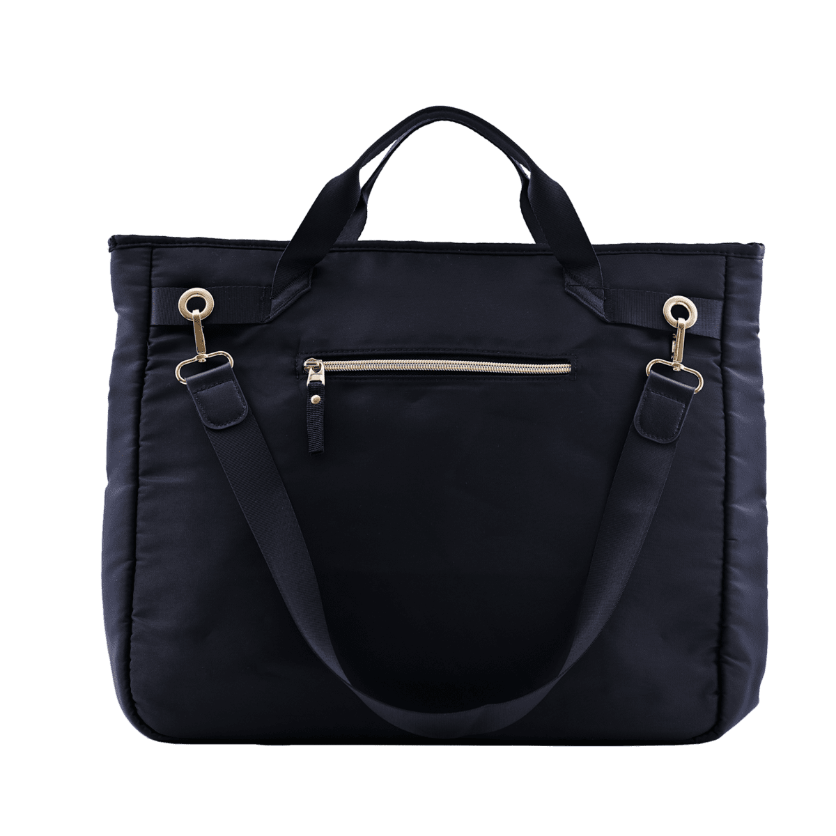 LuckyLy Bolsa para Laptop Mujer hasta 15.6 Pulgadas, Moderna con Múltiples Compartimentos, Modelo Lacy, Negro