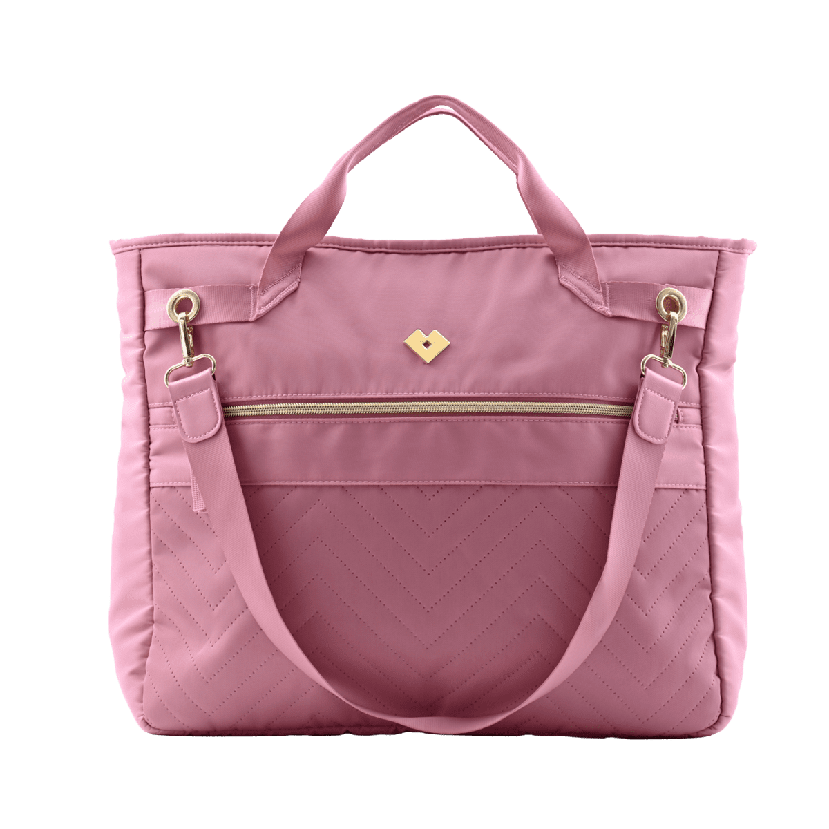 LuckyLy Bolsa para Laptop Mujer hasta 15.6 Pulgadas, Moderna con Múltiples Compartimentos, Modelo Lacy, Rosa