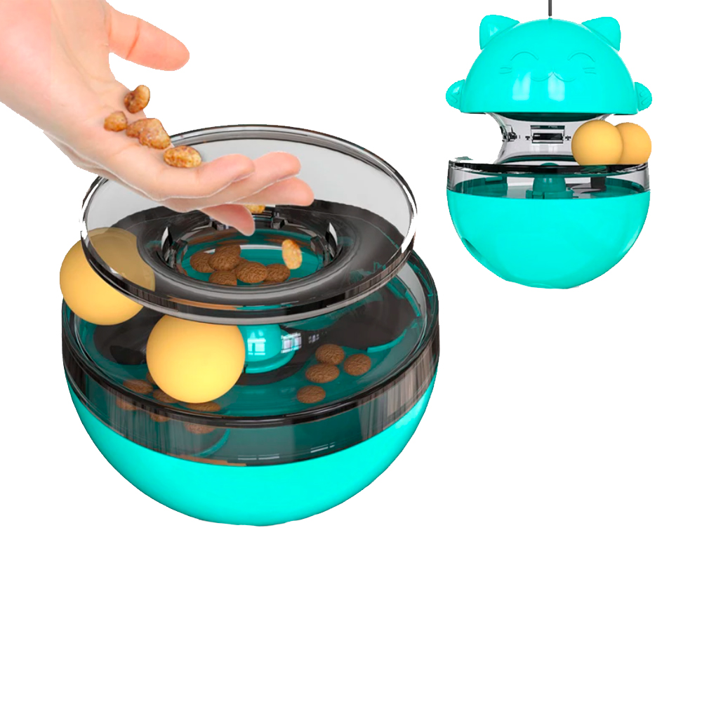 Juguete Interactivo Giratorio Para Gato Con Dispensador De Premios Innovapets