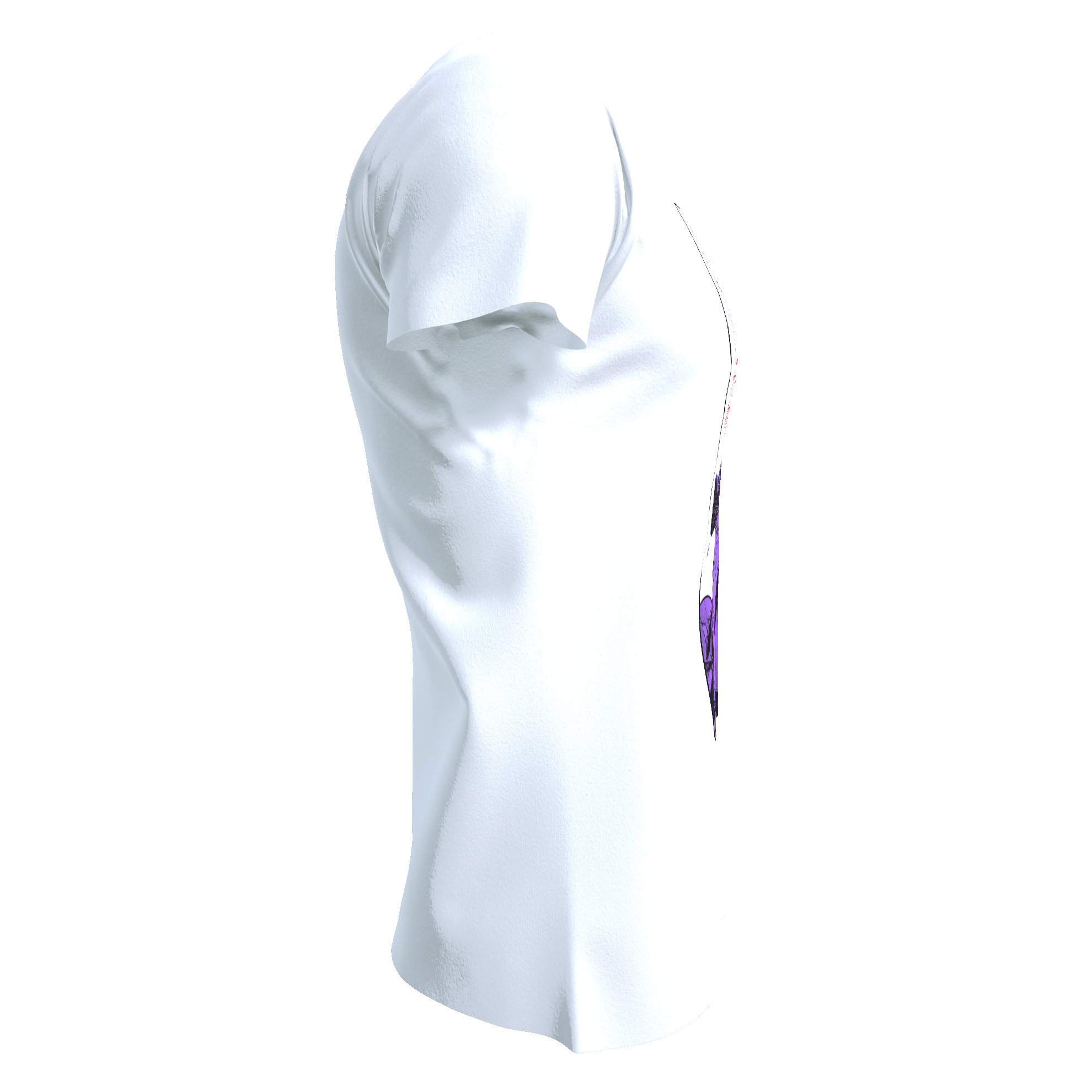 Playera blanca cuello redondo Evangelion 1