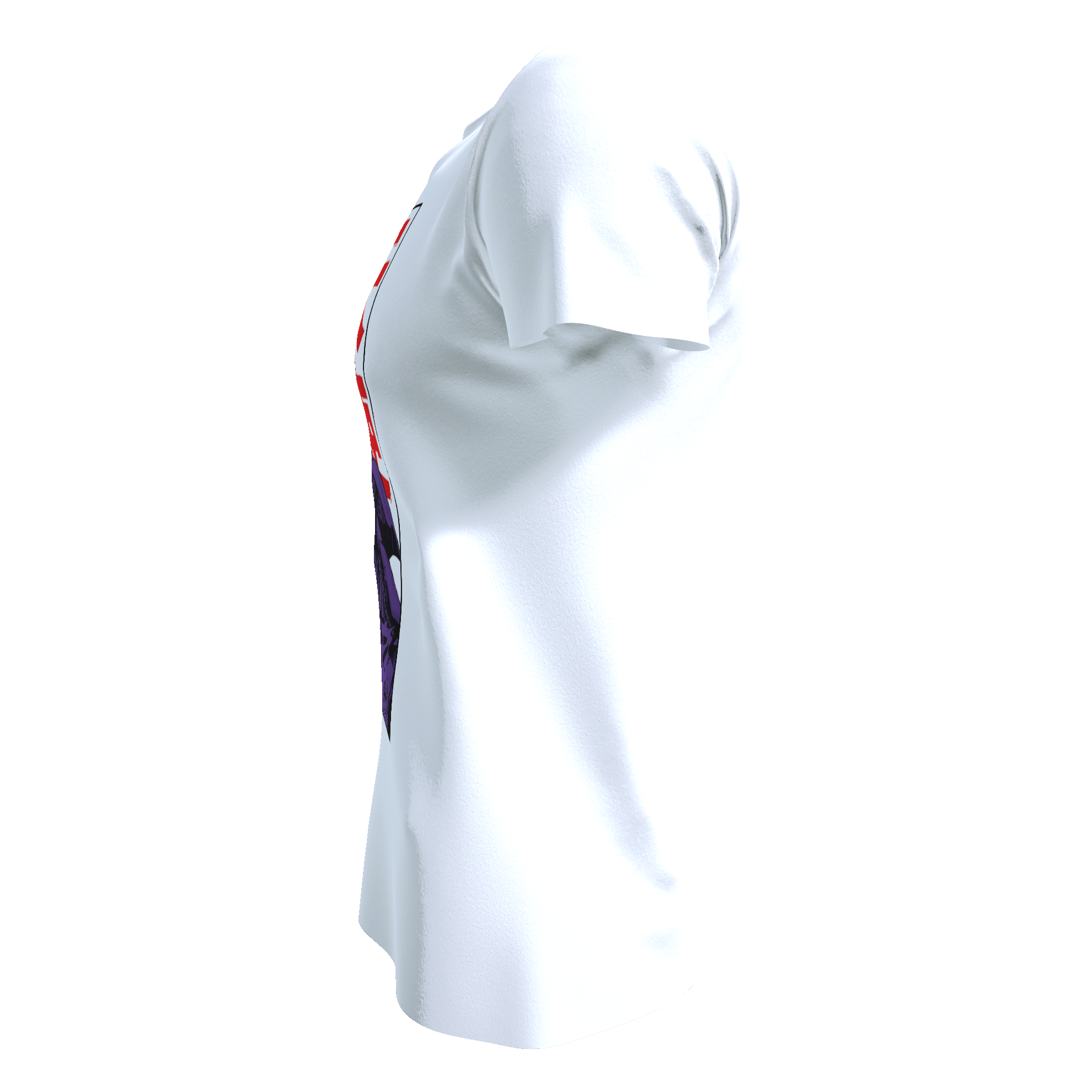 Playera blanca cuello redondo Evangelion 1