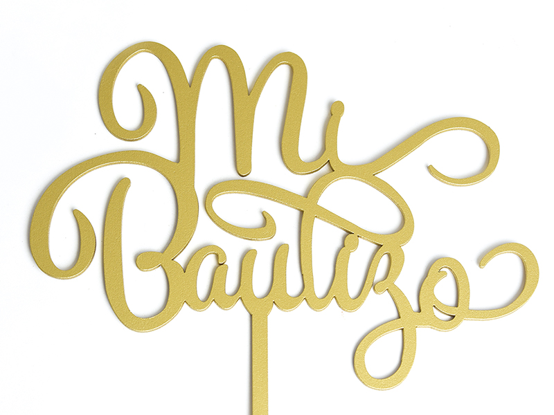 Letrero Mi Bautizo Gold BdLG-011