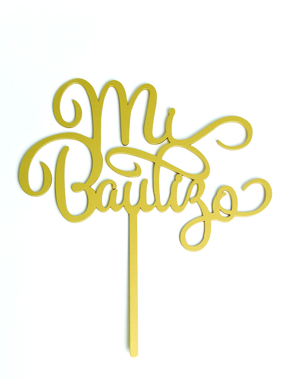 Letrero Mi Bautizo Gold BdLG-011