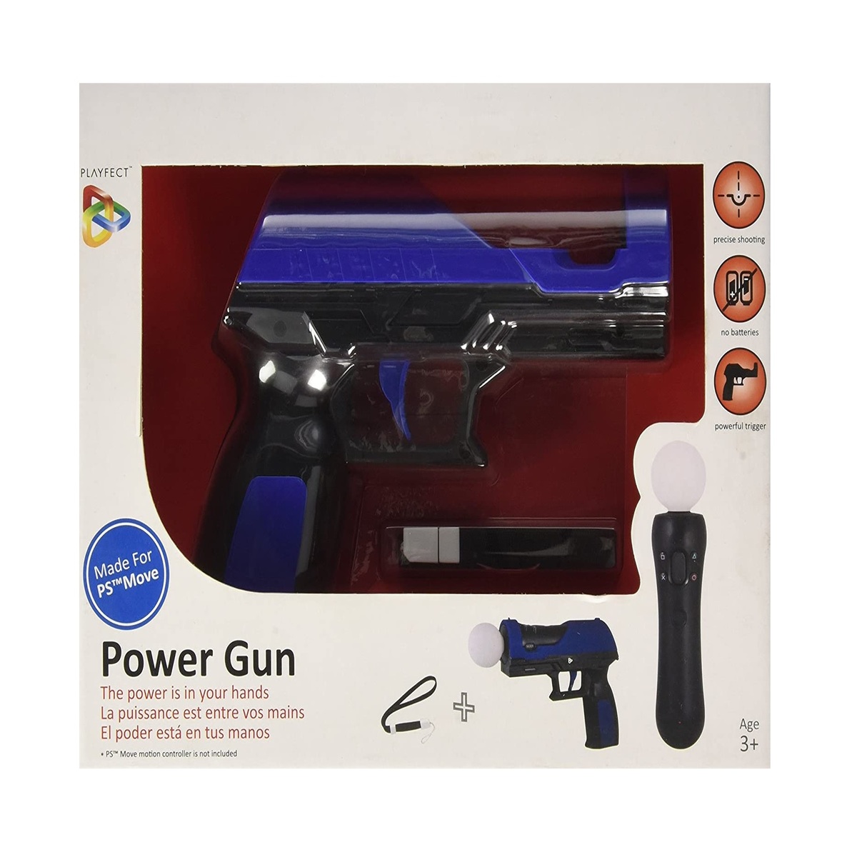 Pistola Playfect / Para Play Station Ps3 / 56700 / Color Azul