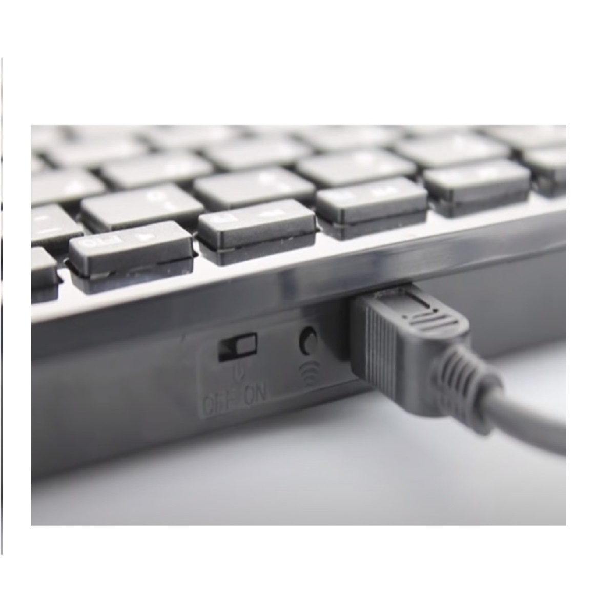 Teclado Slim / Bluetooth / Tenergy / Inalambrico / Negro / USB / 59007