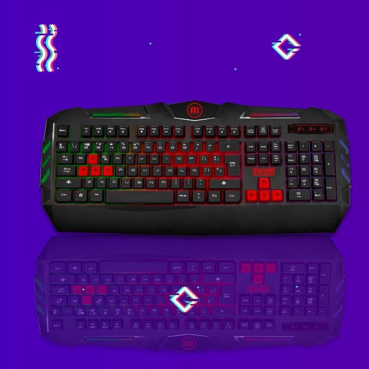 Teclado Maxell Gamer Iluminado / RGB / Teclado Gaming / 347835