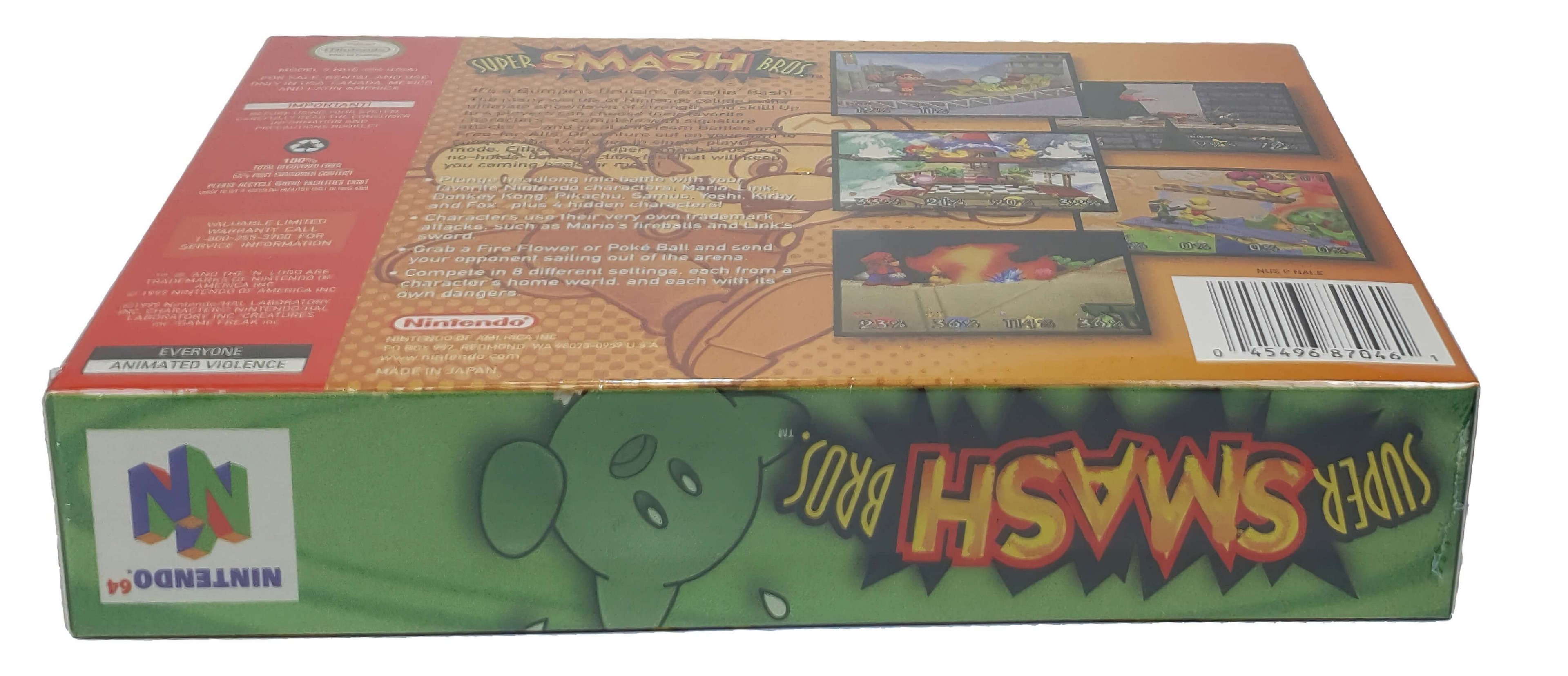 Super Smash Bros Standard Edition Nintendo 64 Físico En Caja