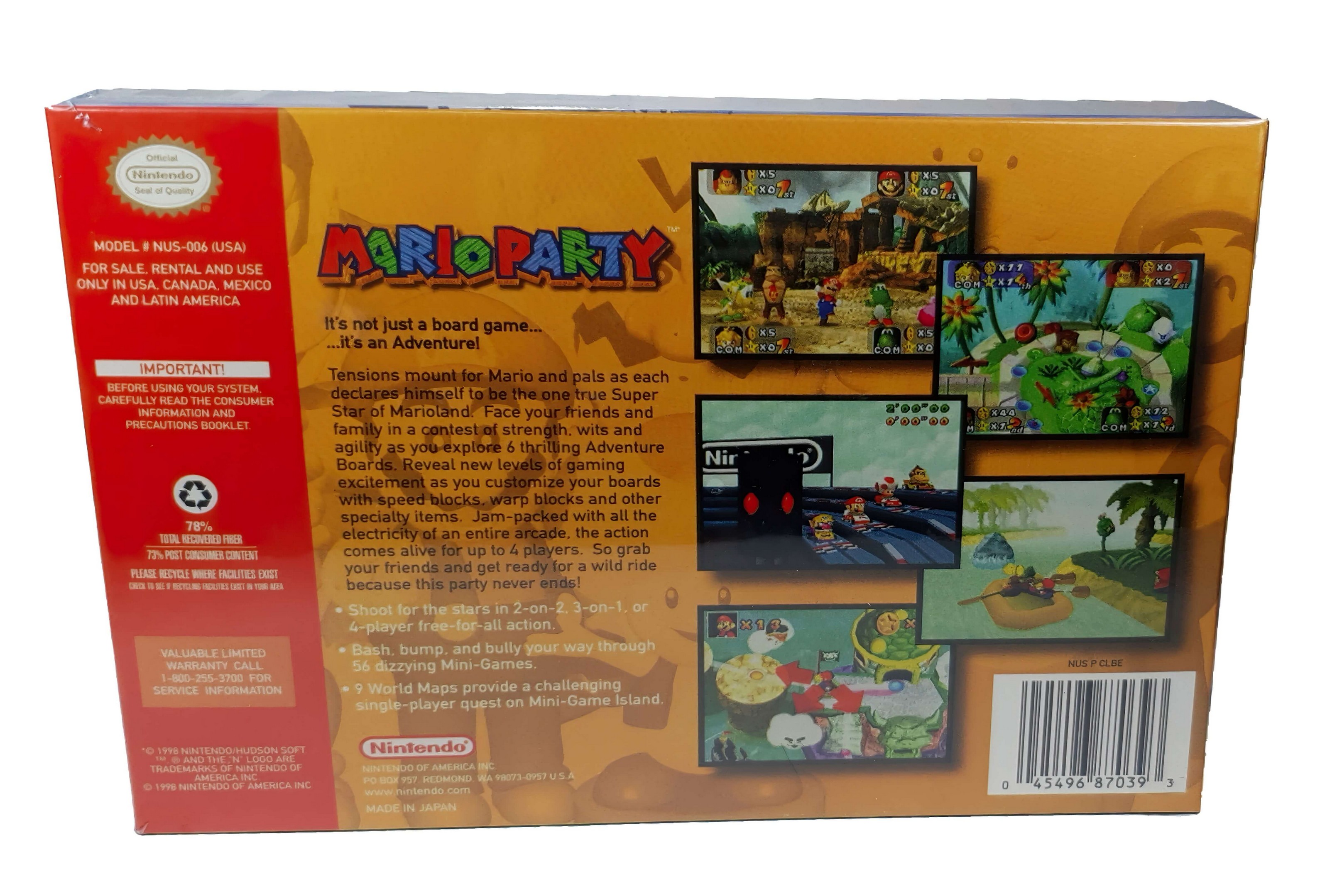 Mario Party 3 Standard Edition Nintendo 64 Físico En Caja