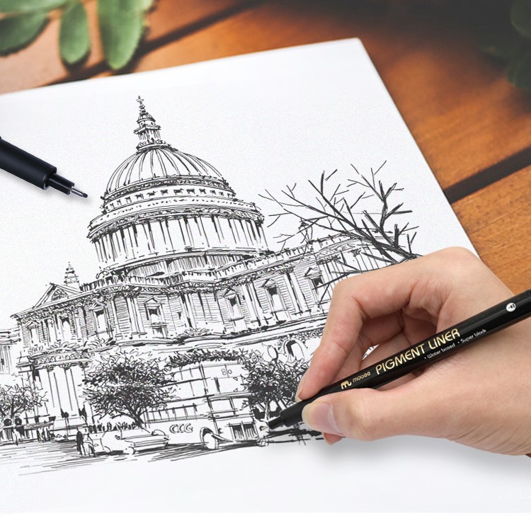 Estilógrafo Para Caligrafía Rotulador Fineliner Set De 12 Plumoteca