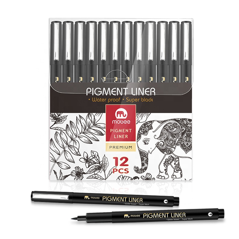 Estilógrafo Para Caligrafía Rotulador Fineliner Set De 12 Plumoteca