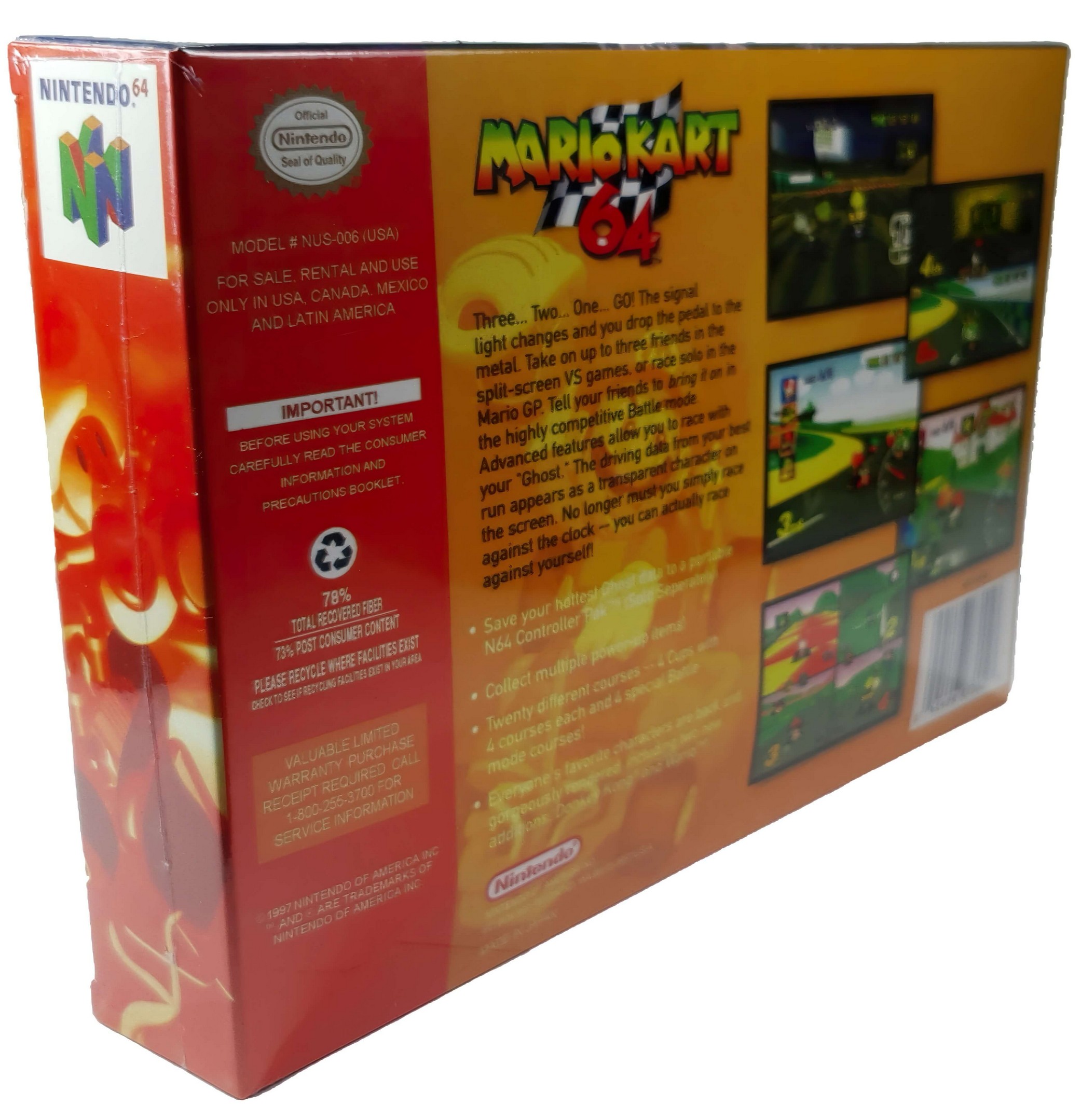 Mario Kart 64 Standard Edición Nintendo 64 Físico En Caja