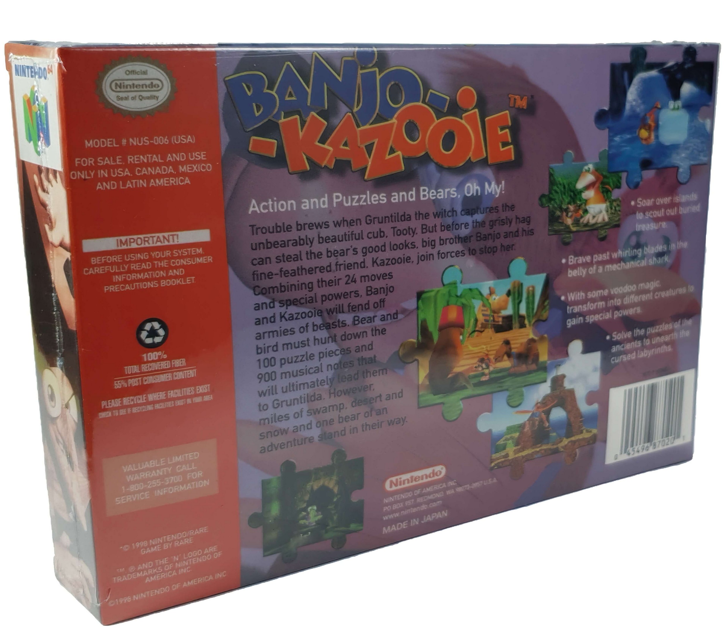 Banjo Kazooie 64 Standar Edition Nintendo 64 En Caja