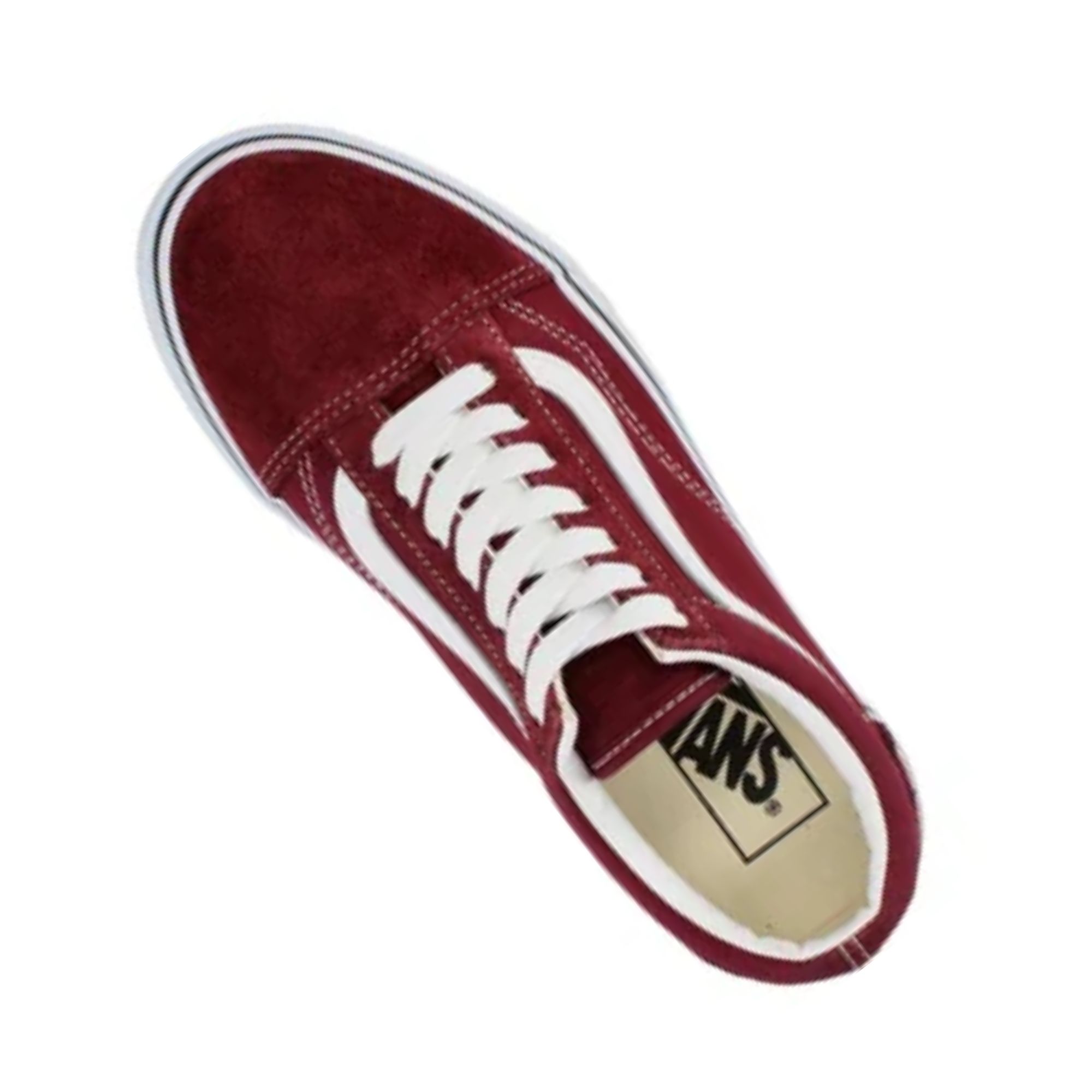 Tenis Vans Old Skool Rojo con Blanco Hombre Originales 38G15U7