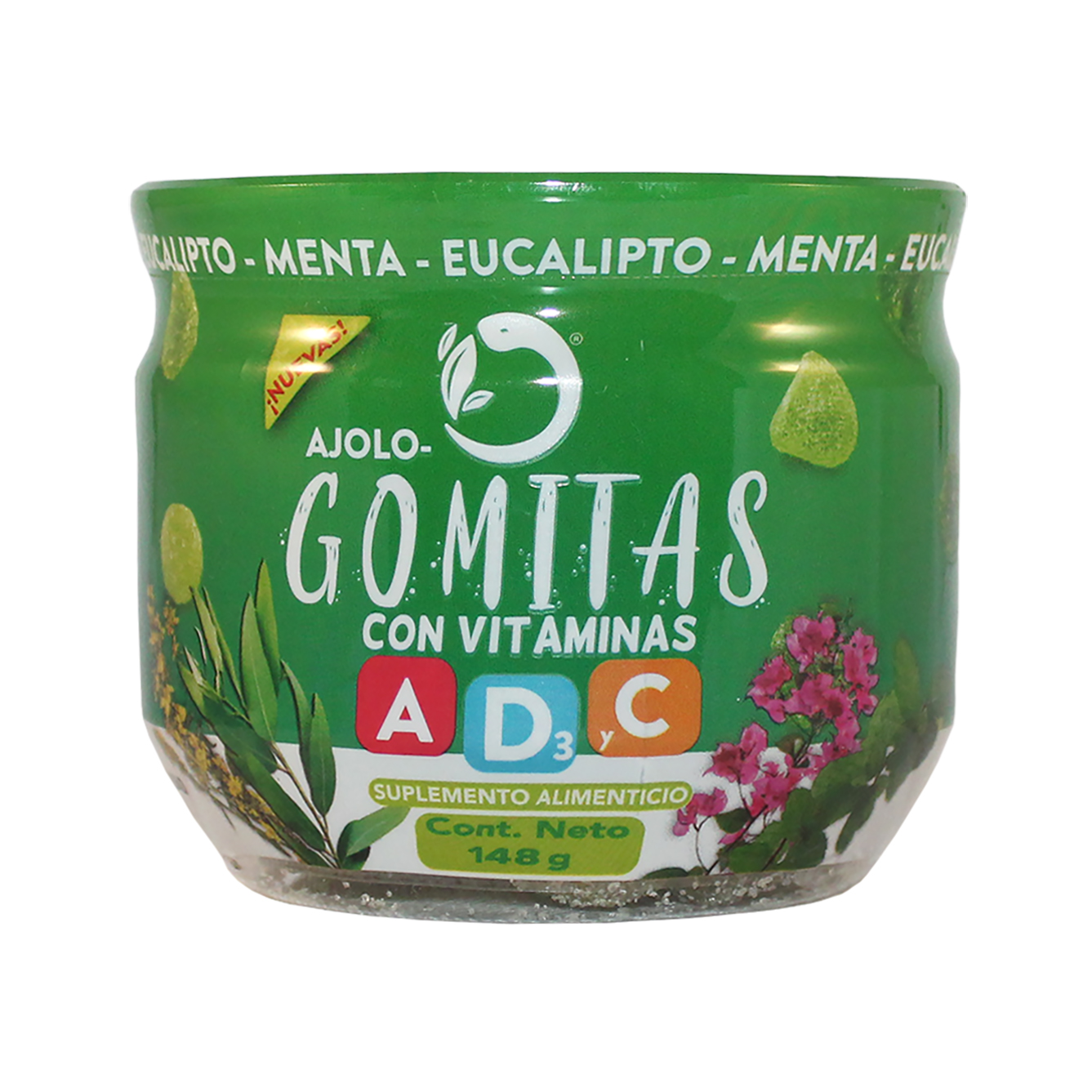  Ajolo-gomitas Originales con Vitaminas A, D & C y Extractos Herbales originales 