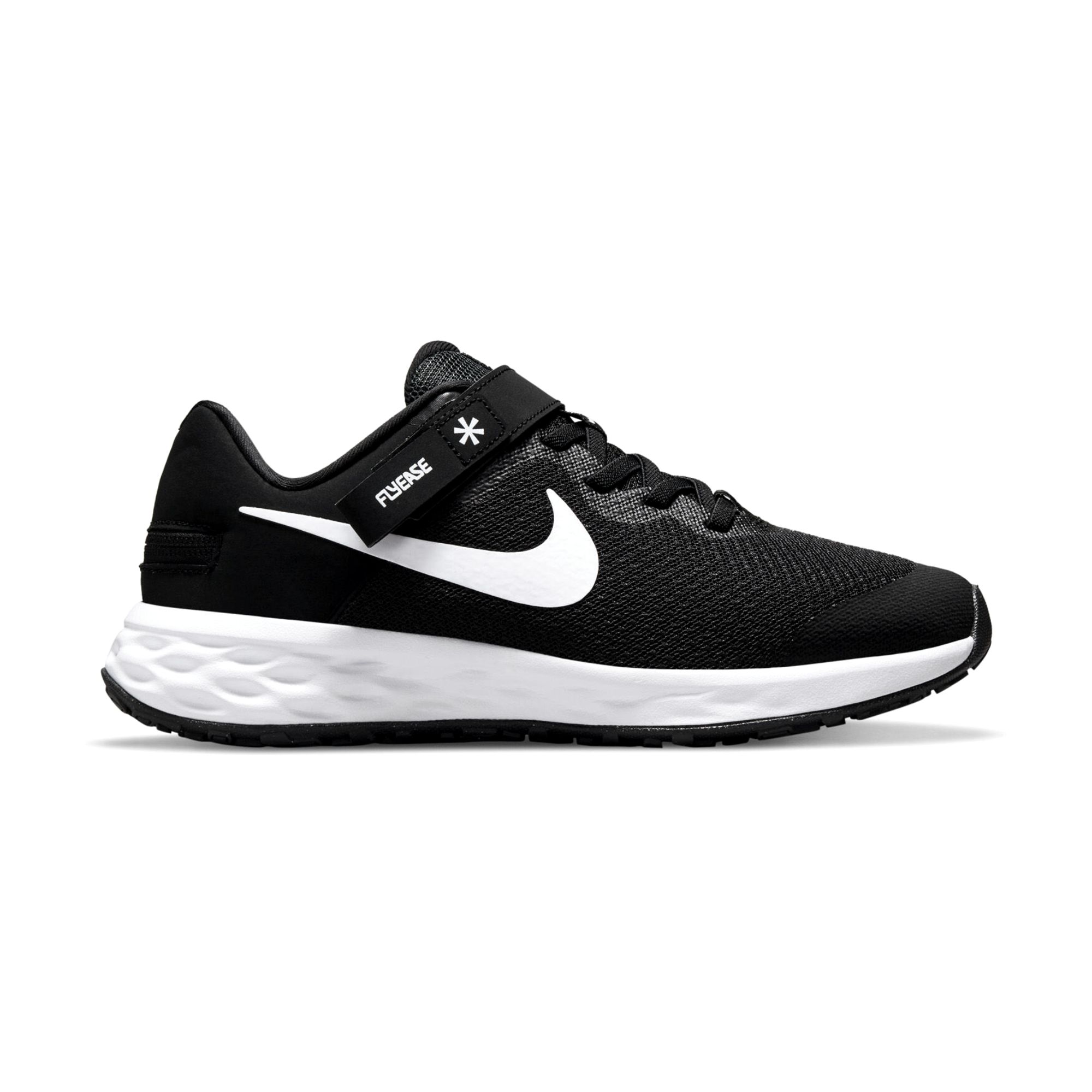 Tenis Nike Revolution 6 Flyease Negro con Blanco Dama Originales DD1113003