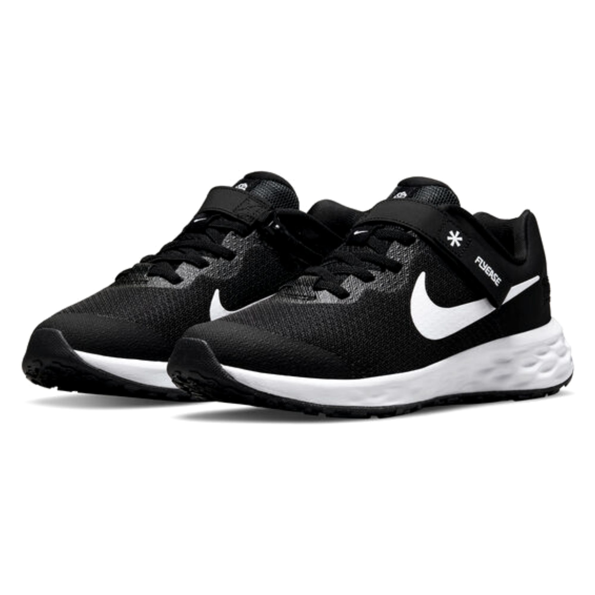 Tenis Nike Revolution 6 Flyease Negro con Blanco Dama Originales DD1113003