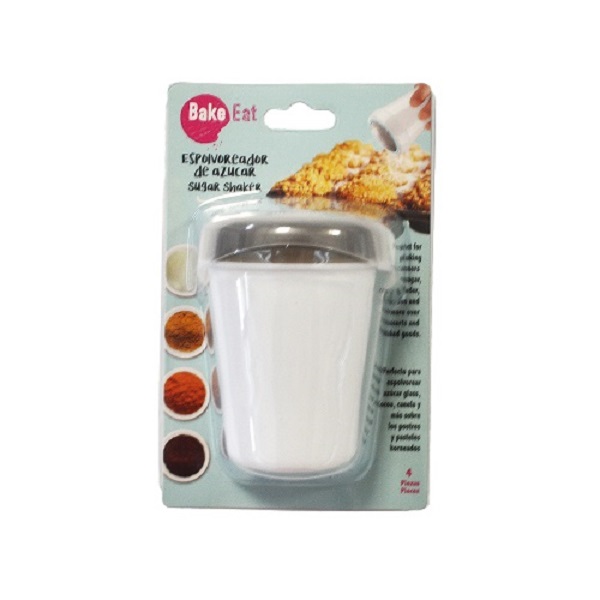 Espolvoreador /  Cernidor De Plastico  Blanco