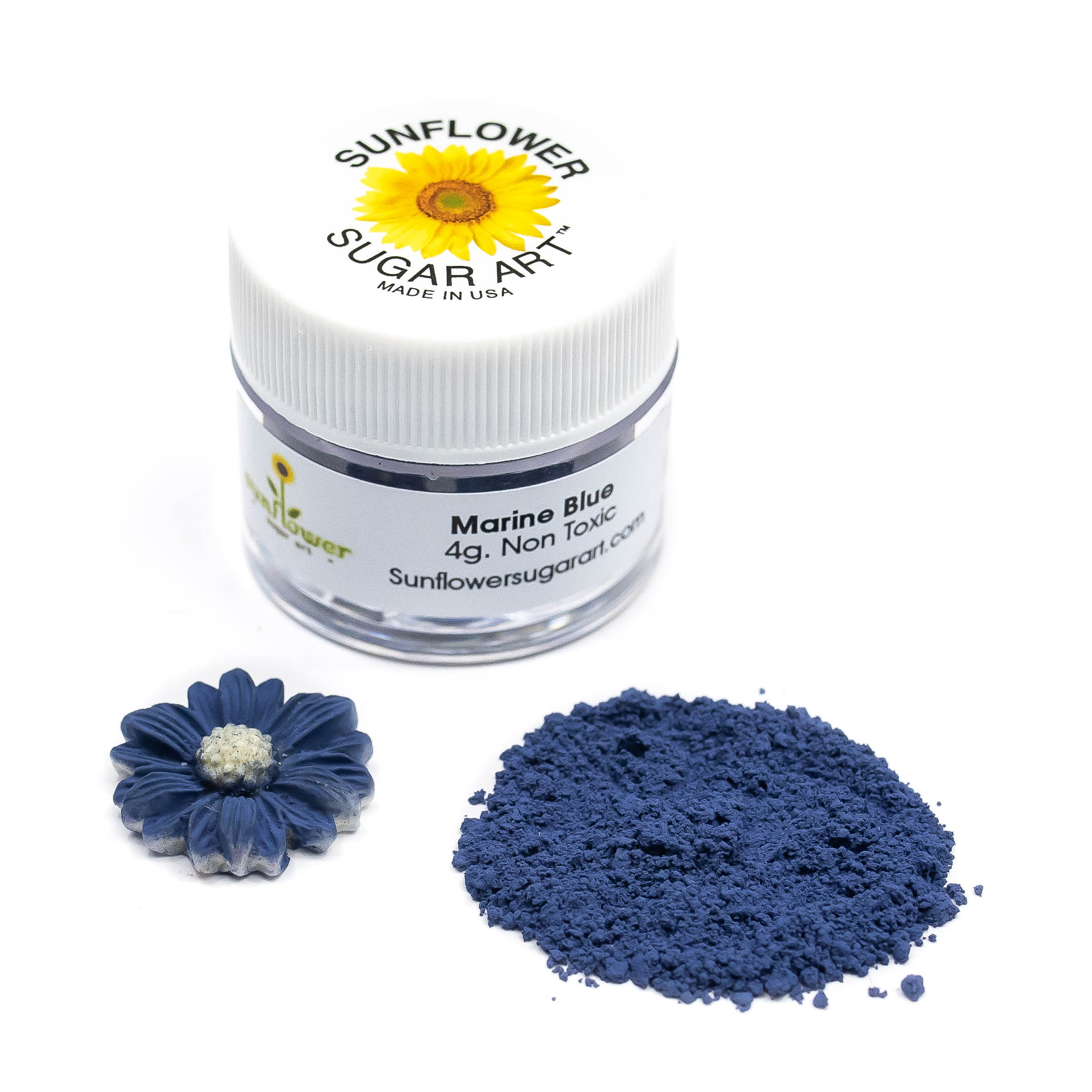 Polvo Mate Comestible Matizador Azul Marino Sunflower Pd-029