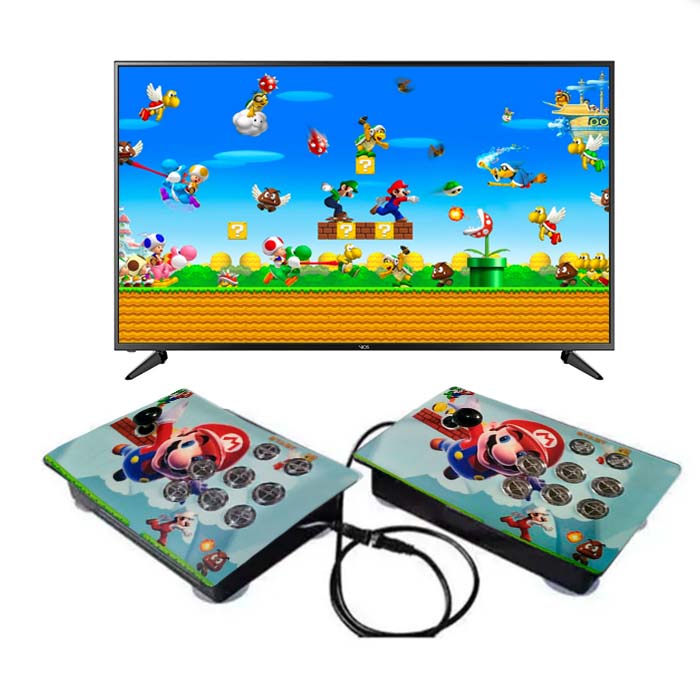 Consola tablero Arcade Pandora 5 WIFI 32GB 8 mil juegos dividida en 2 partes Mario bros