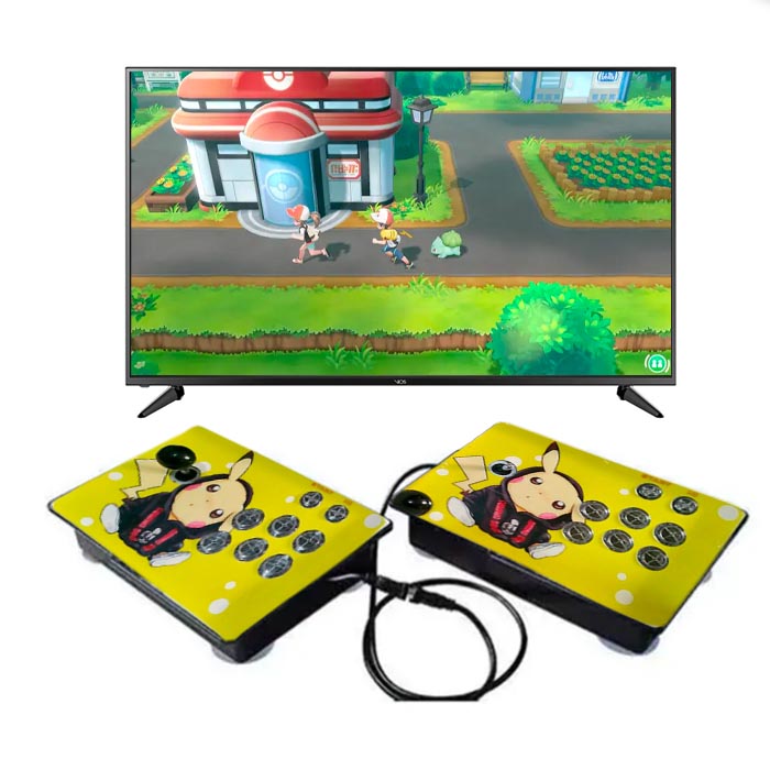 Consola tablero Arcade Pandora 5 WIFI 32GB 8 mil juegos dividida en 2 partes Pikachu