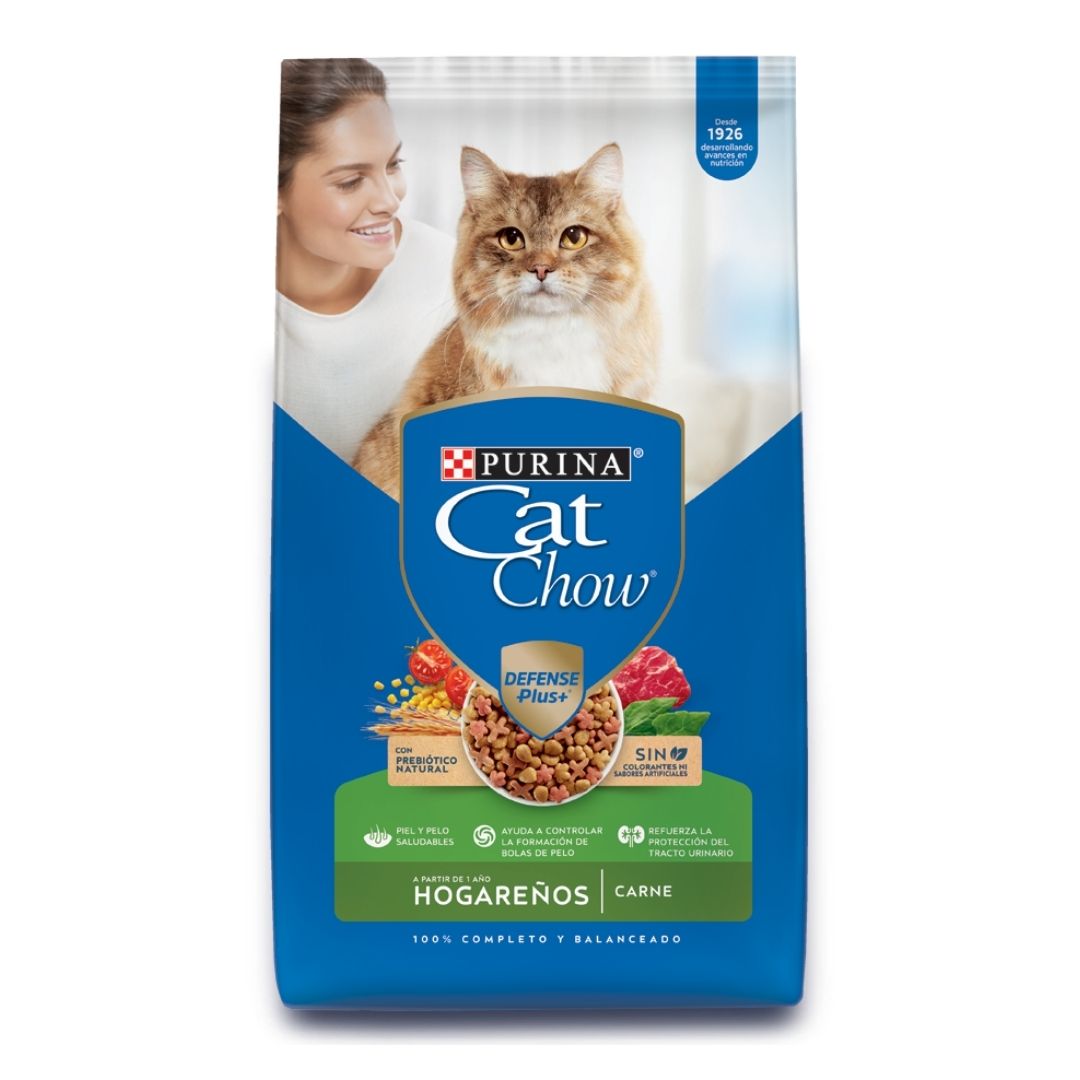 Alimento Purina Cat Chow Hogareños Bolsa 3 kg Sabor Carne