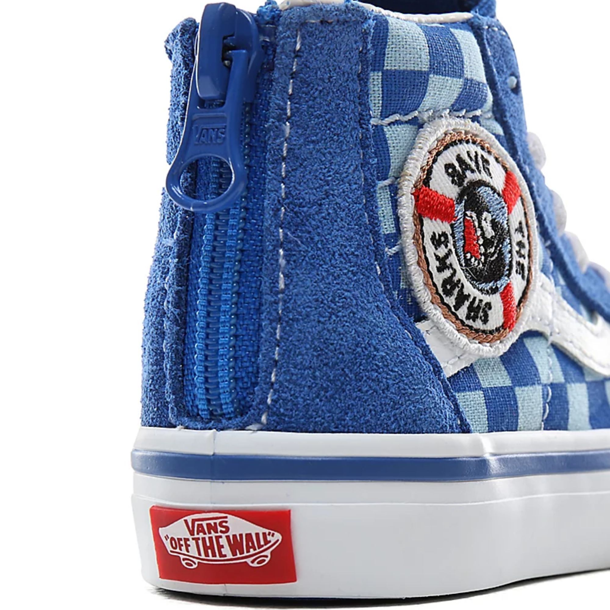 Tenis Vans SK8-Hi Zip Shark Week Azul Bebés Originales 4BV1V3V