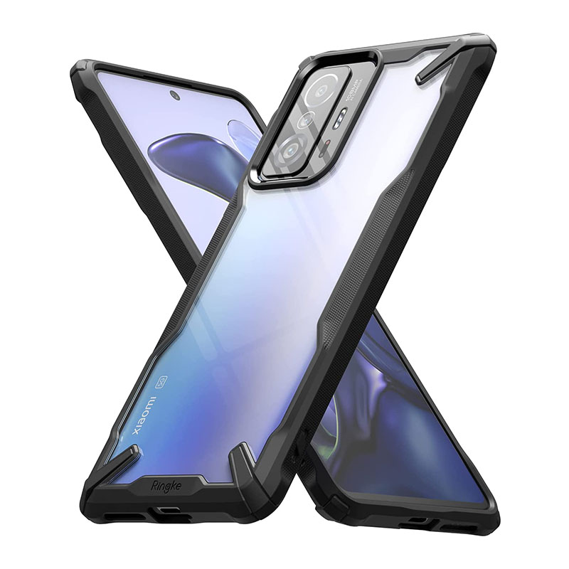 Funda para Xiaomi 11t / 11t Pro Ringke Fusion X Uso Rudo Negro