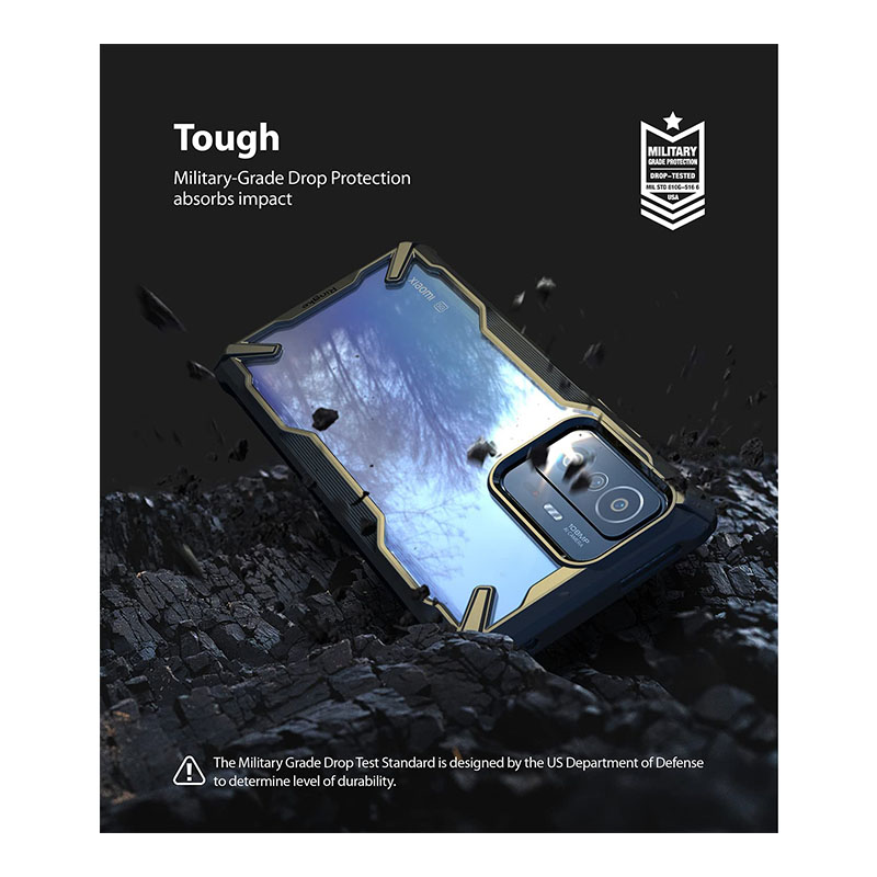 Funda para Xiaomi 11t / 11t Pro Ringke Fusion X Uso Rudo Negro