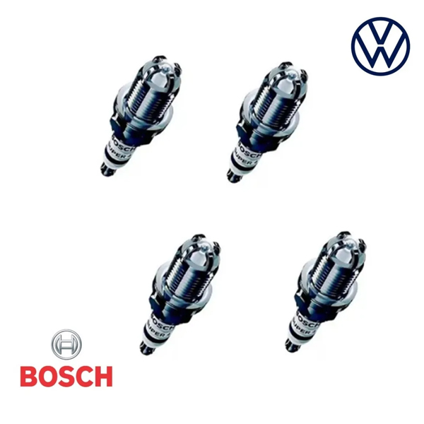 Kit 4 Bujias Bosch 4 Electrodos Para Vw Vento 1.6 Gol 1.6
