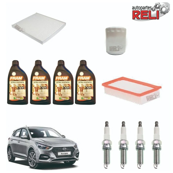 Afinación Hyundai Accent 1.6 2019-2020 Aceite Sintetico 5w30