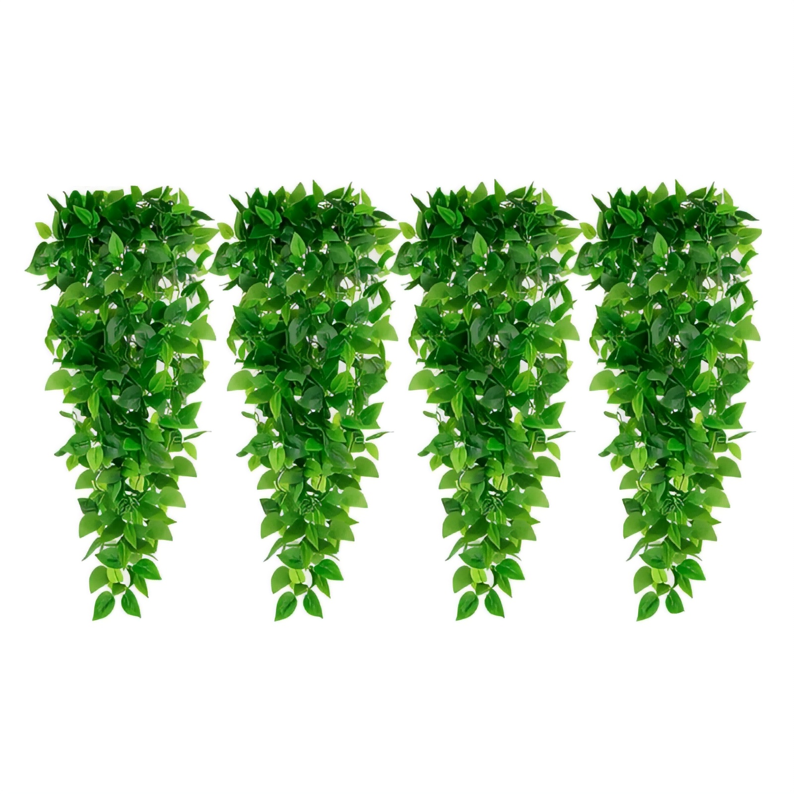 Plantas Artificiales Colgantes C/diseño De Hiedra, 4 Piezas