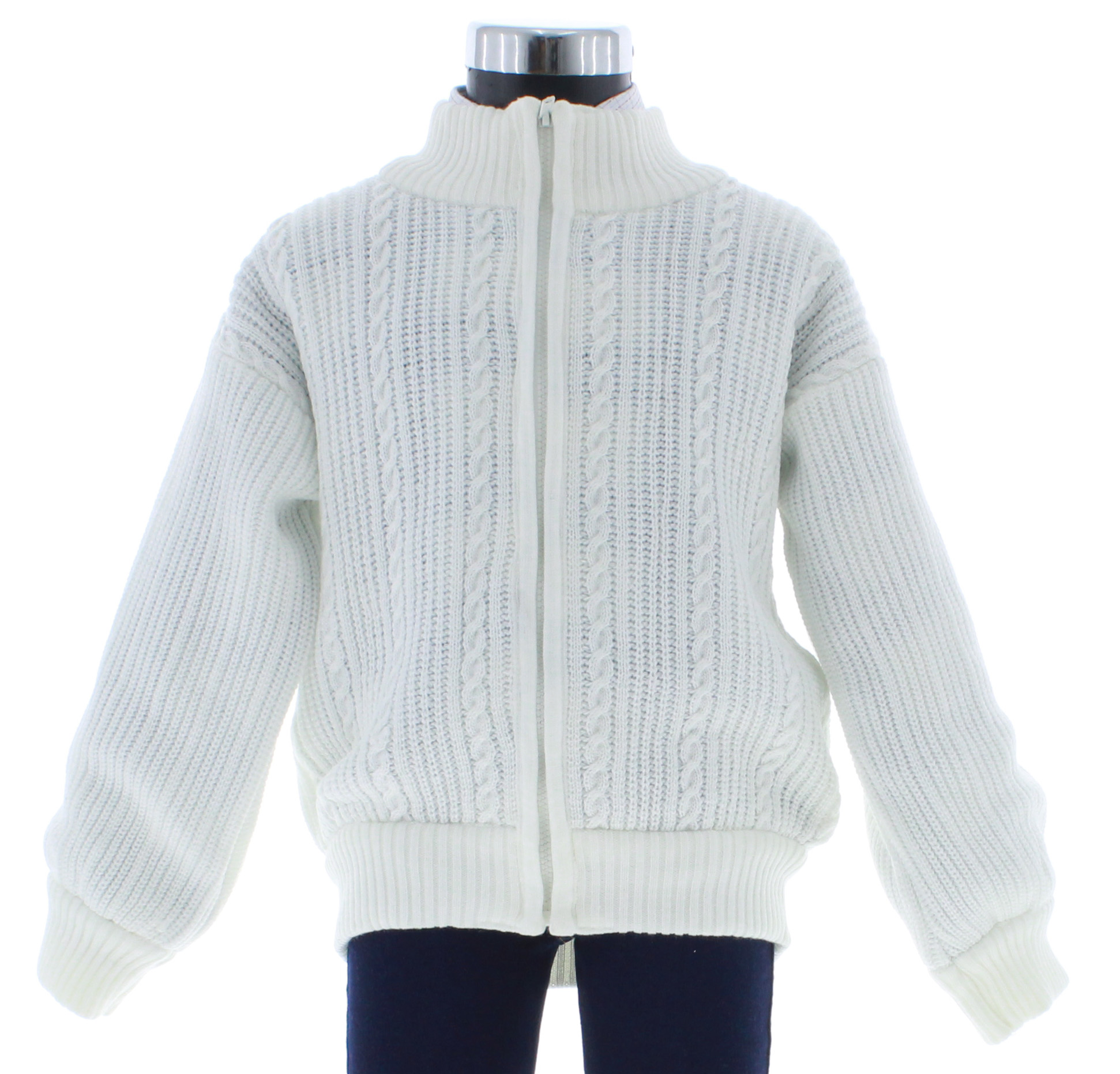 Chamarra Niño Tejido Blanco 3001 1 a 16 Años.