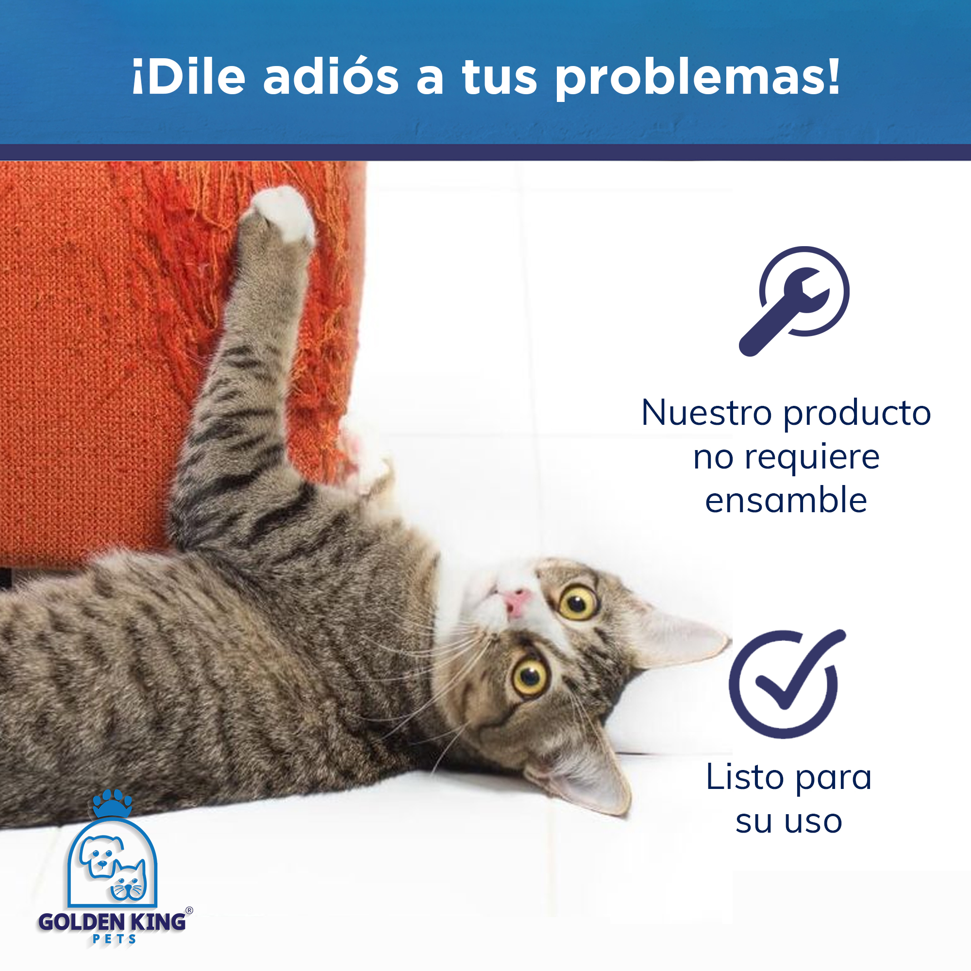 Casa Torre Mueble Rascador Para Gatos Cama 3 Niveles Todo en 1
