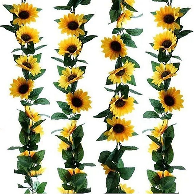 Enredadera Girasol Artificial Guía Decorativa Artificial