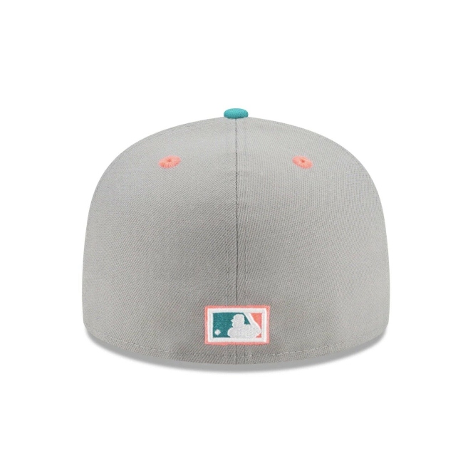 GORRA NEW ERA LOS YANKEES ROSA-GRIS UNISEX 7 1/4 100% ORIGINAL
