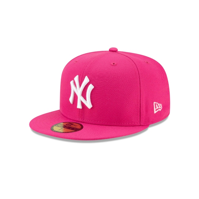 GORRA NEW ERA LOS YANKEES ROSA-UNISEX 7 1/4 100% ORIGINAL