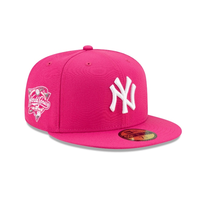 GORRA NEW ERA LOS YANKEES ROSA-UNISEX 7 1/4 100% ORIGINAL