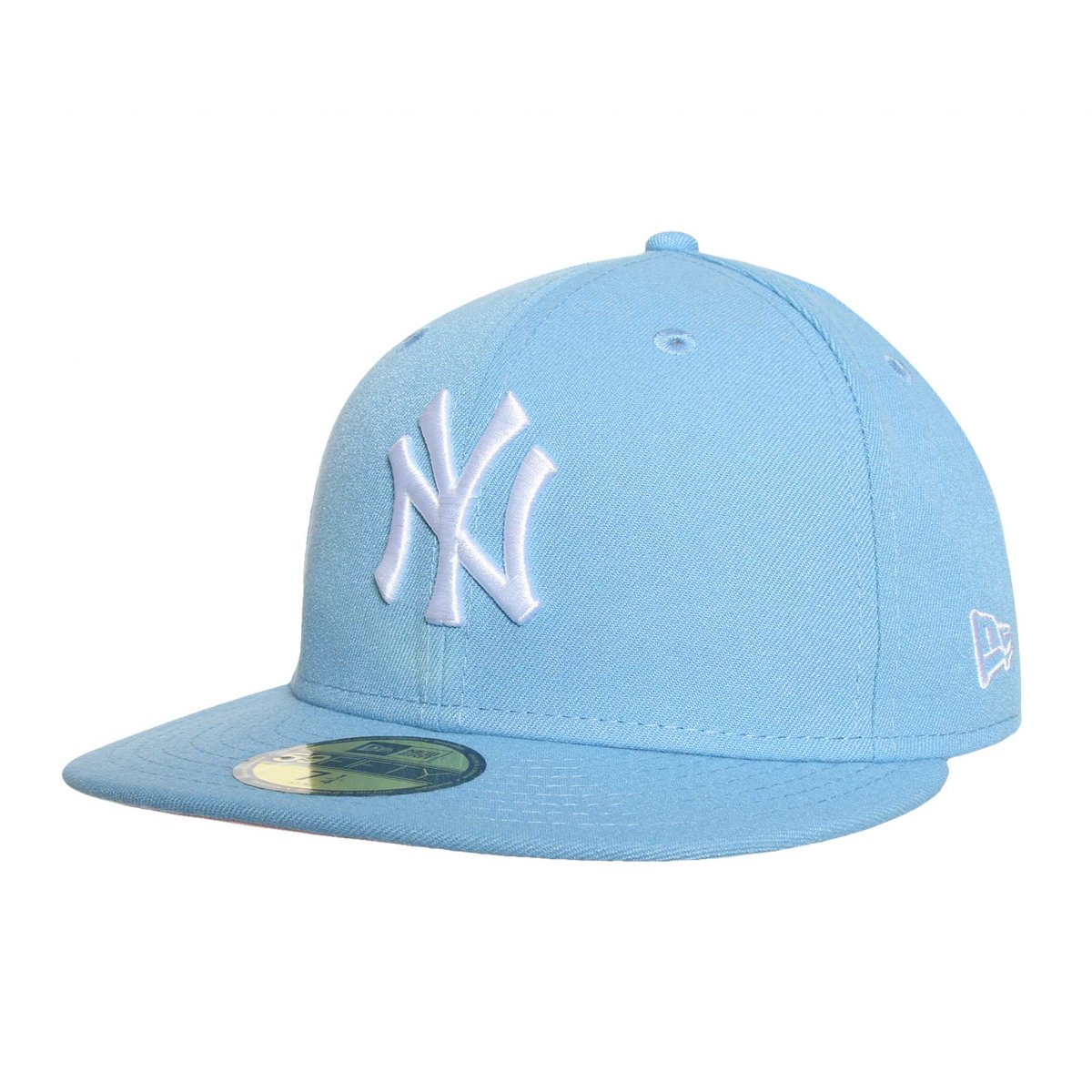 GORRA NEW ERA LOS YANKEES AZULCIELO-ROSA/ UNISEX 7 3/8 100%$ ORIGINAL