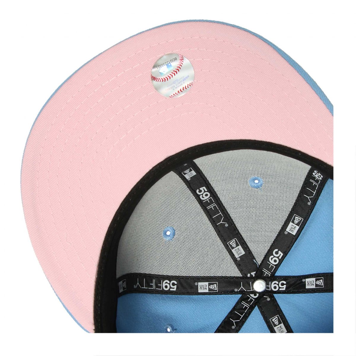 GORRA NEW ERA LOS YANKEES AZULCIELO-ROSA/ UNISEX 7 3/8 100%$ ORIGINAL