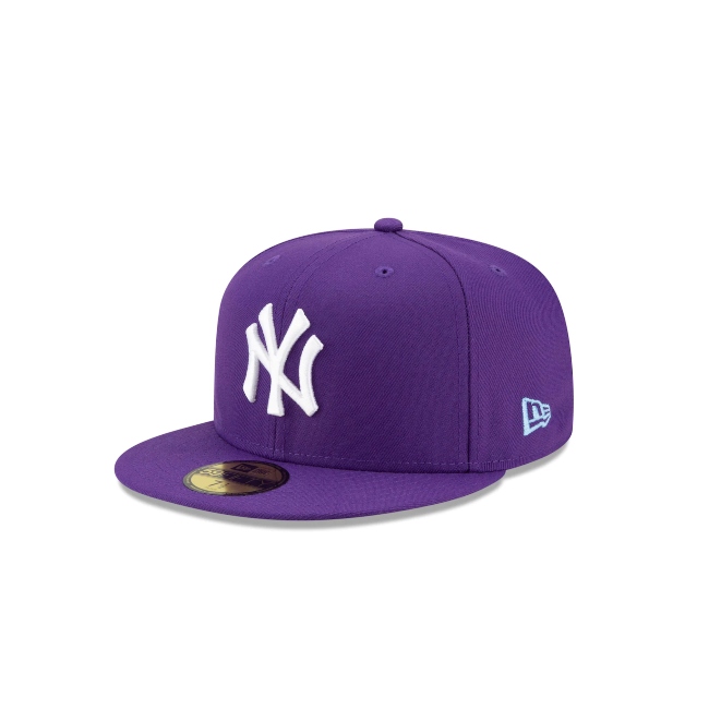 GORRA NEW ERA  NY YANKEES  INAUGURAL SEASONS MORADA DE HOMBRE 