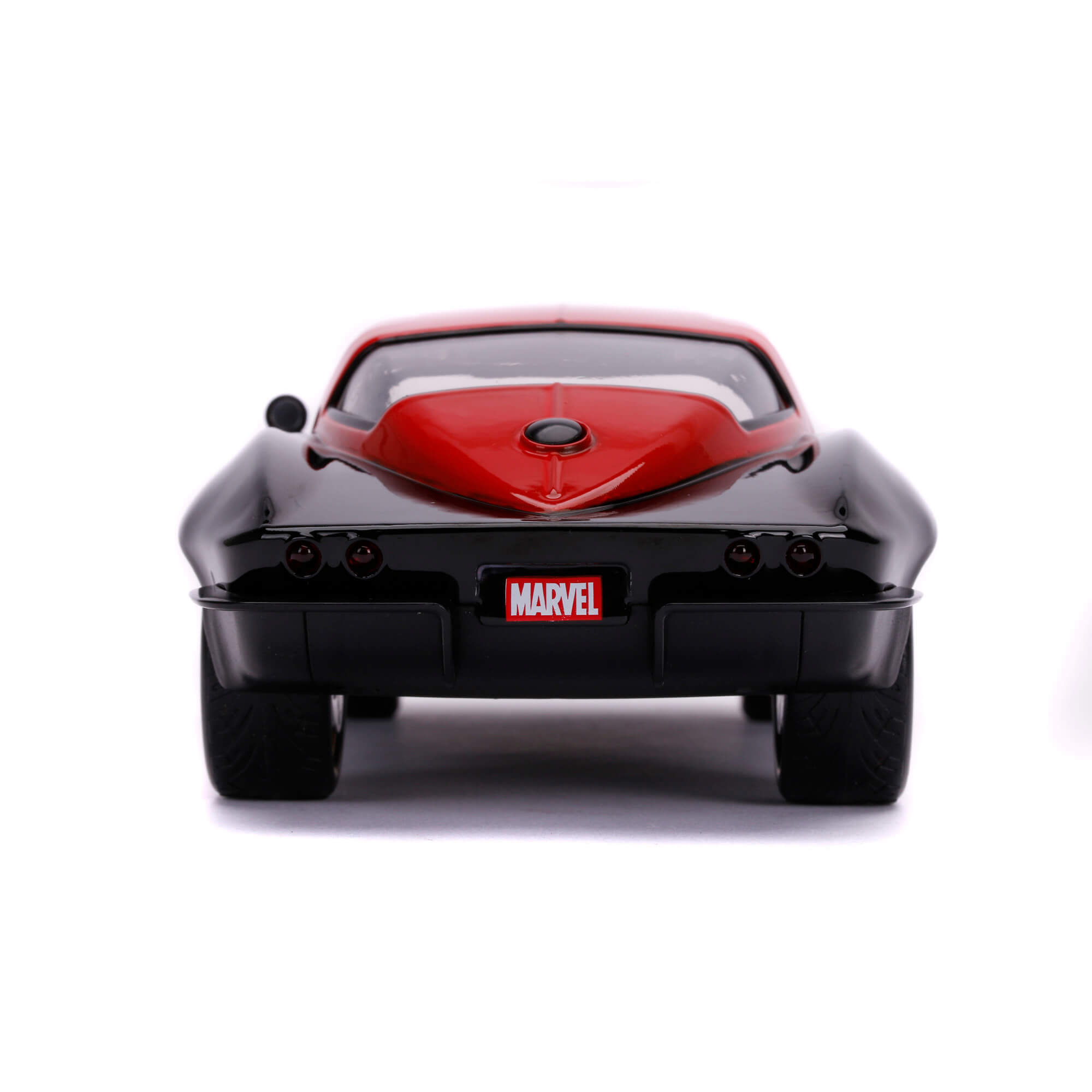 1966 Chevy Corvette con Figura Black Widow Marvel Avengers Jada Toys Escala 1:24 