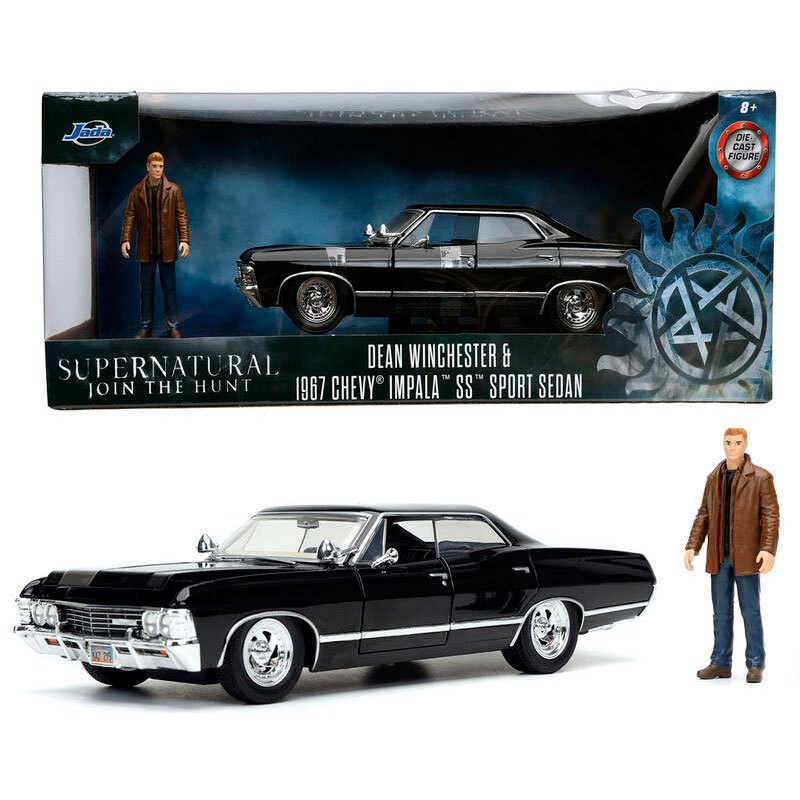 1967 Chevy Impala con Figura de Dean Supernatural Jada Toys Escala 1:24