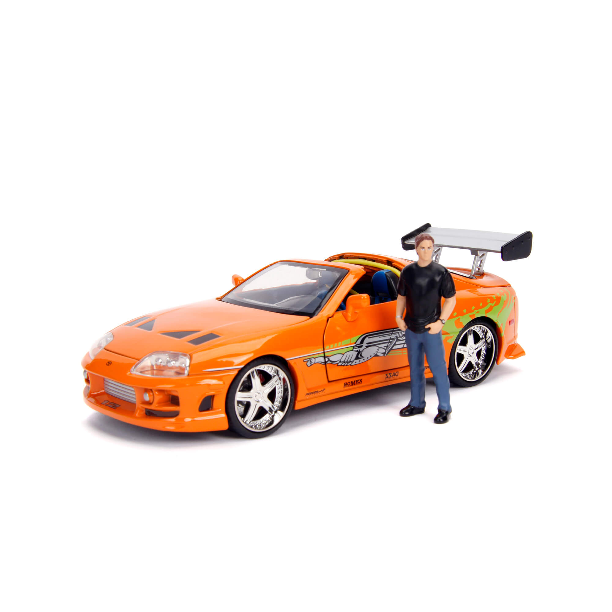 1995 Toyota Supra con fig Brian Rapido y Furioso JADA TOYS ESCALA 1:24 OFERTA!