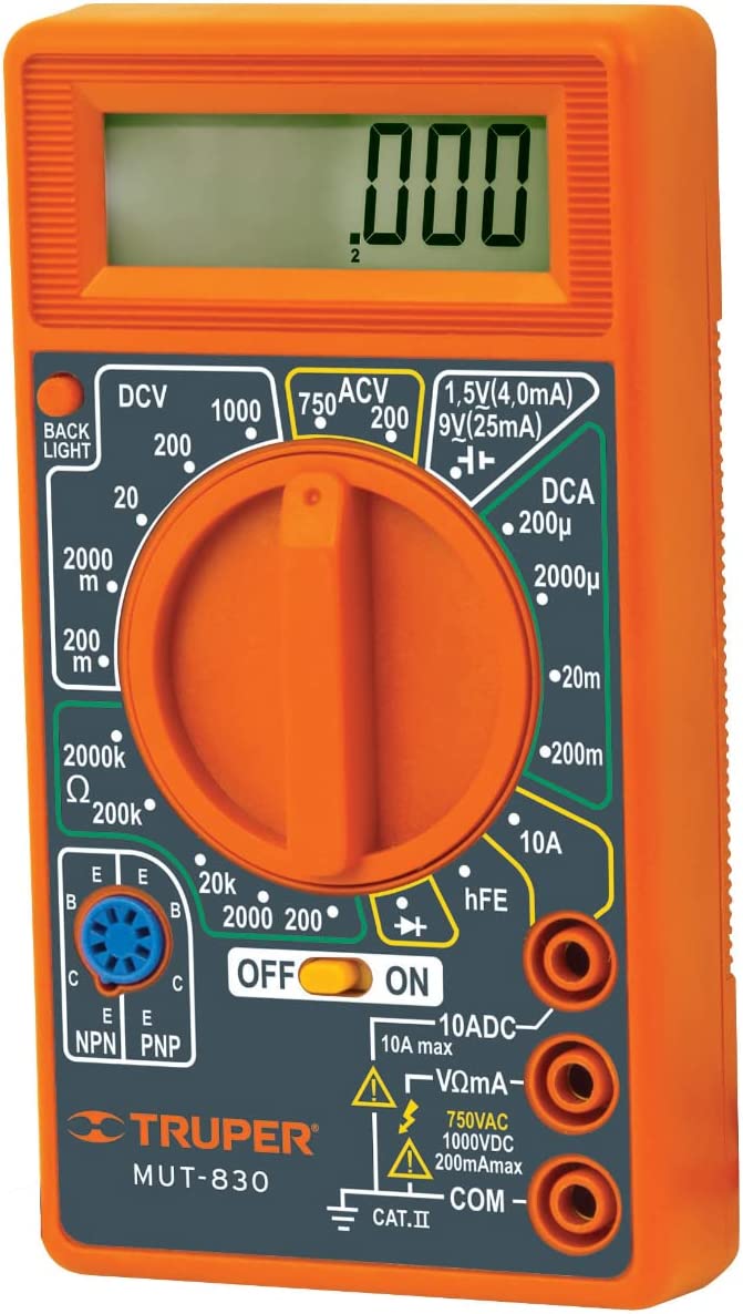 Multimetro Digital Escolar MUT-830