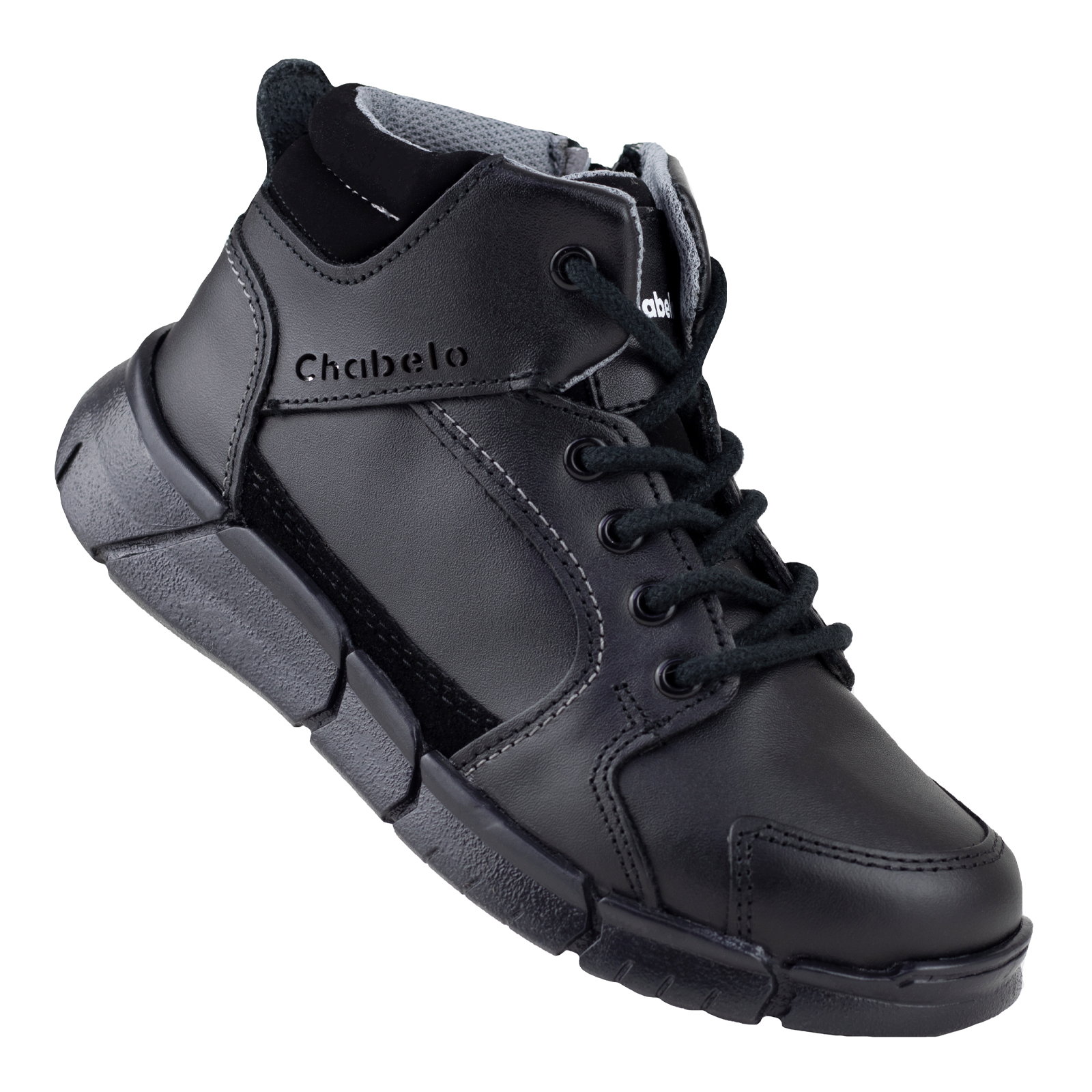 BOTINES NEGRO PARA NIÑO ESCOLAR CHABELO C233-A NEGRO CASUAL 18-21