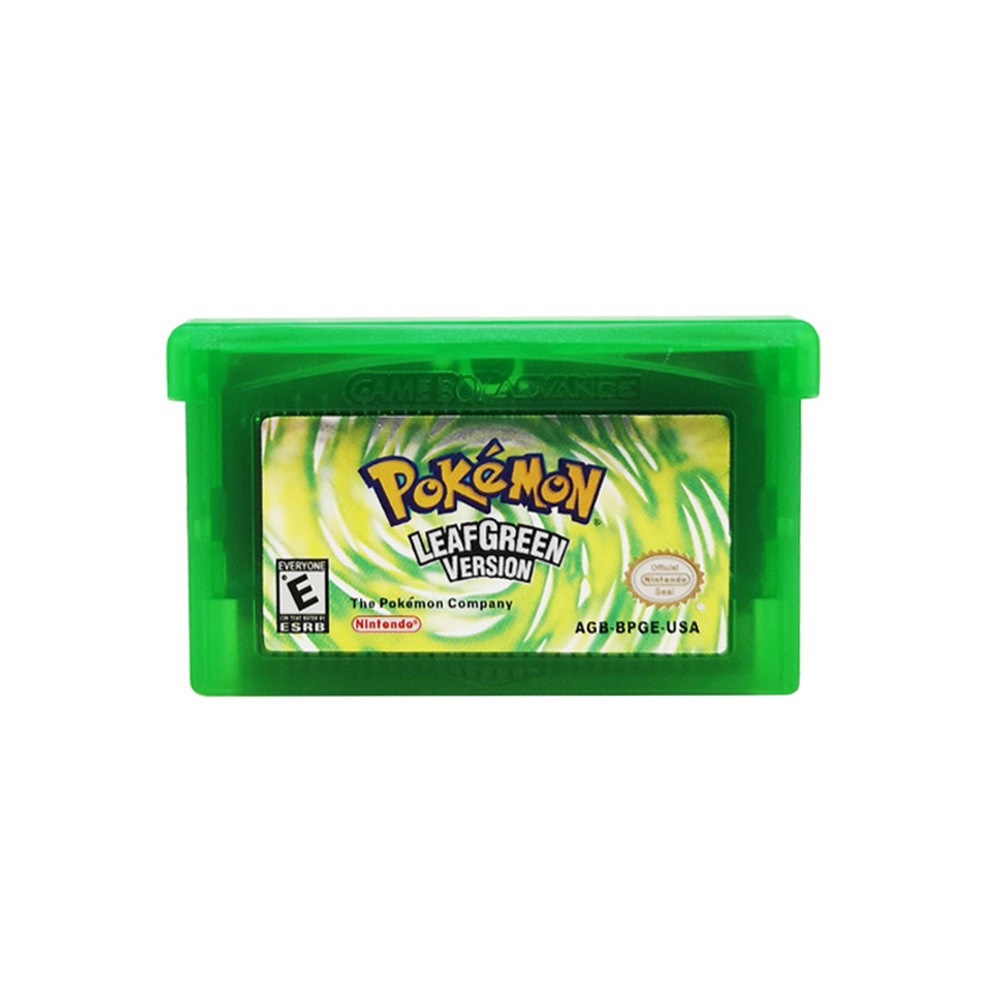 Cartucho GBA Game Boy Pokémon Verde Hoja Español
