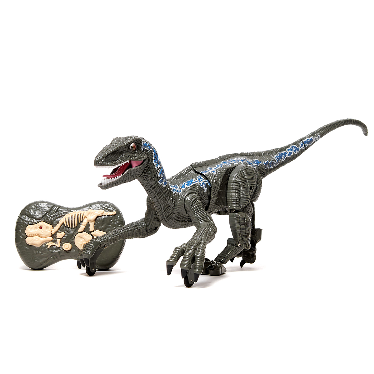 Dinosaurio Velociraptor Juguete Control Remoto Luz Y Sonido