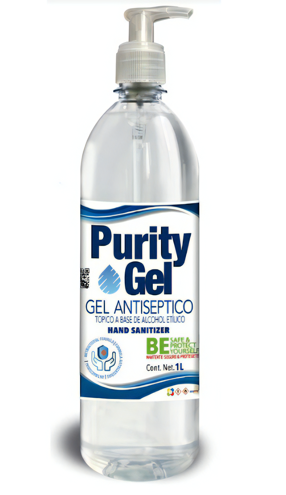 Gel Antibacterial Para Manos 1 L Purity Gel Mayoreo 24 Pzas