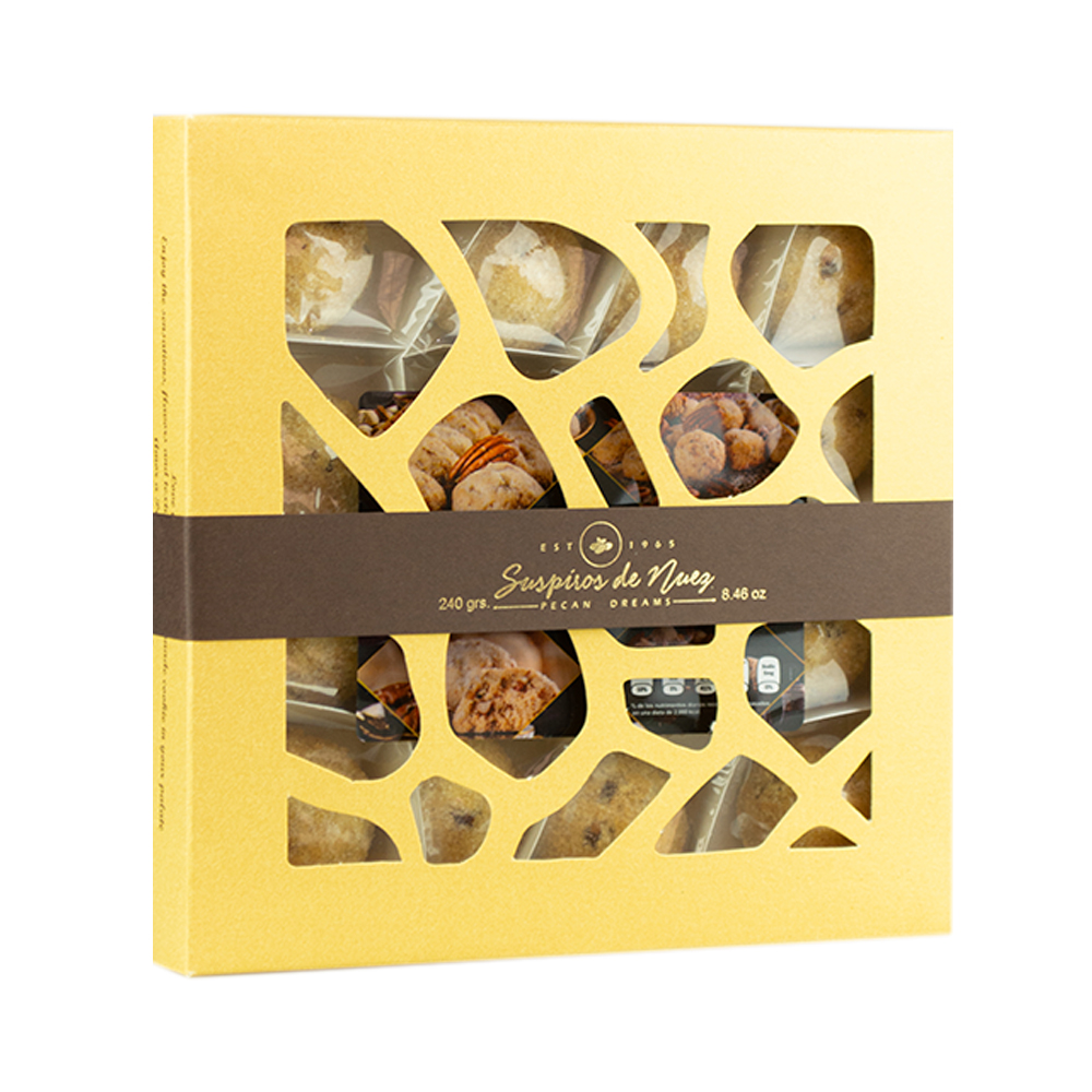 Suspiros de Nuez - Galletas De Nuez Gourmet - 100% Naturales - 240g